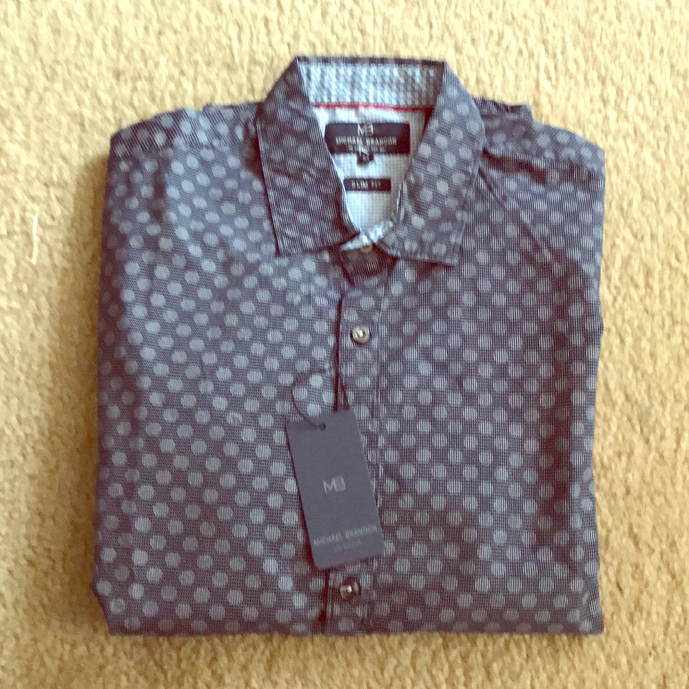Michael Brandon slim fit button up dress shirt.